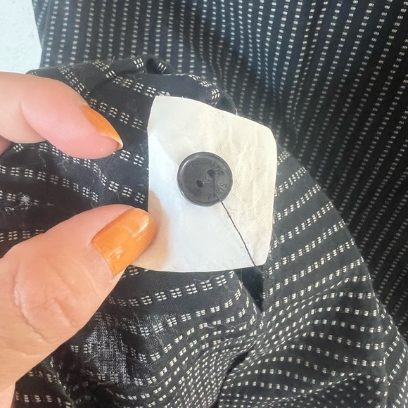 Anne Fontaine Paris Cinched Wrist Button Down Blouse - Picture 9 of 11